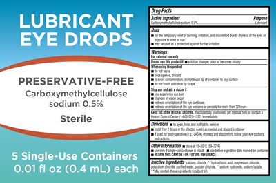 5 Ct Lubricant Eye Drops (Kc For Cintas Sdlp 5ct)